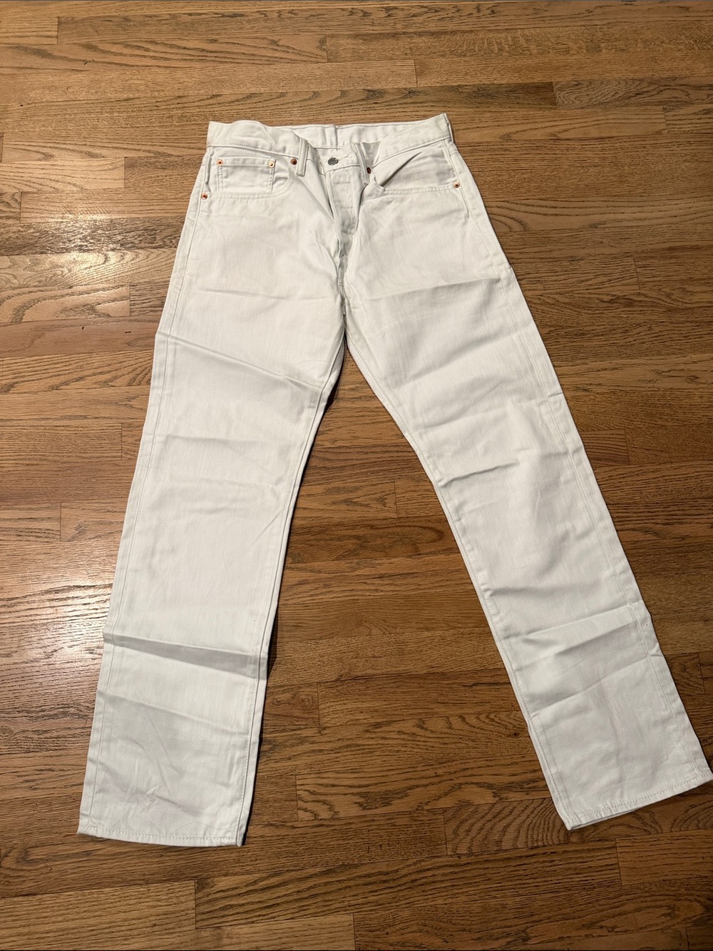 Levi's Men's 501 Original Fit Red Tag White Jeans, 32x32 NEW WITHOUT TAGS